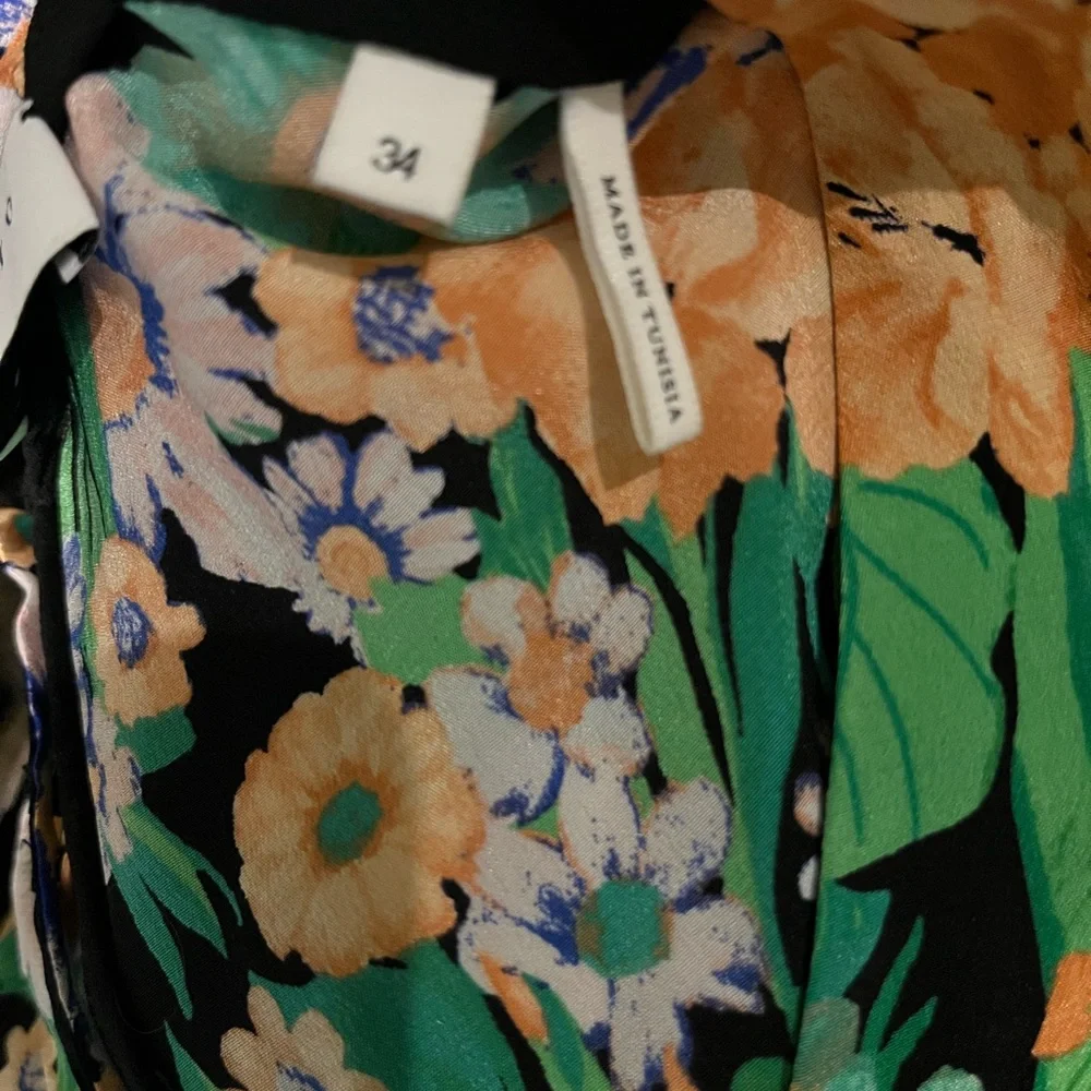 Sandro Paris Eudelin Floral‎ Print Silk Romper